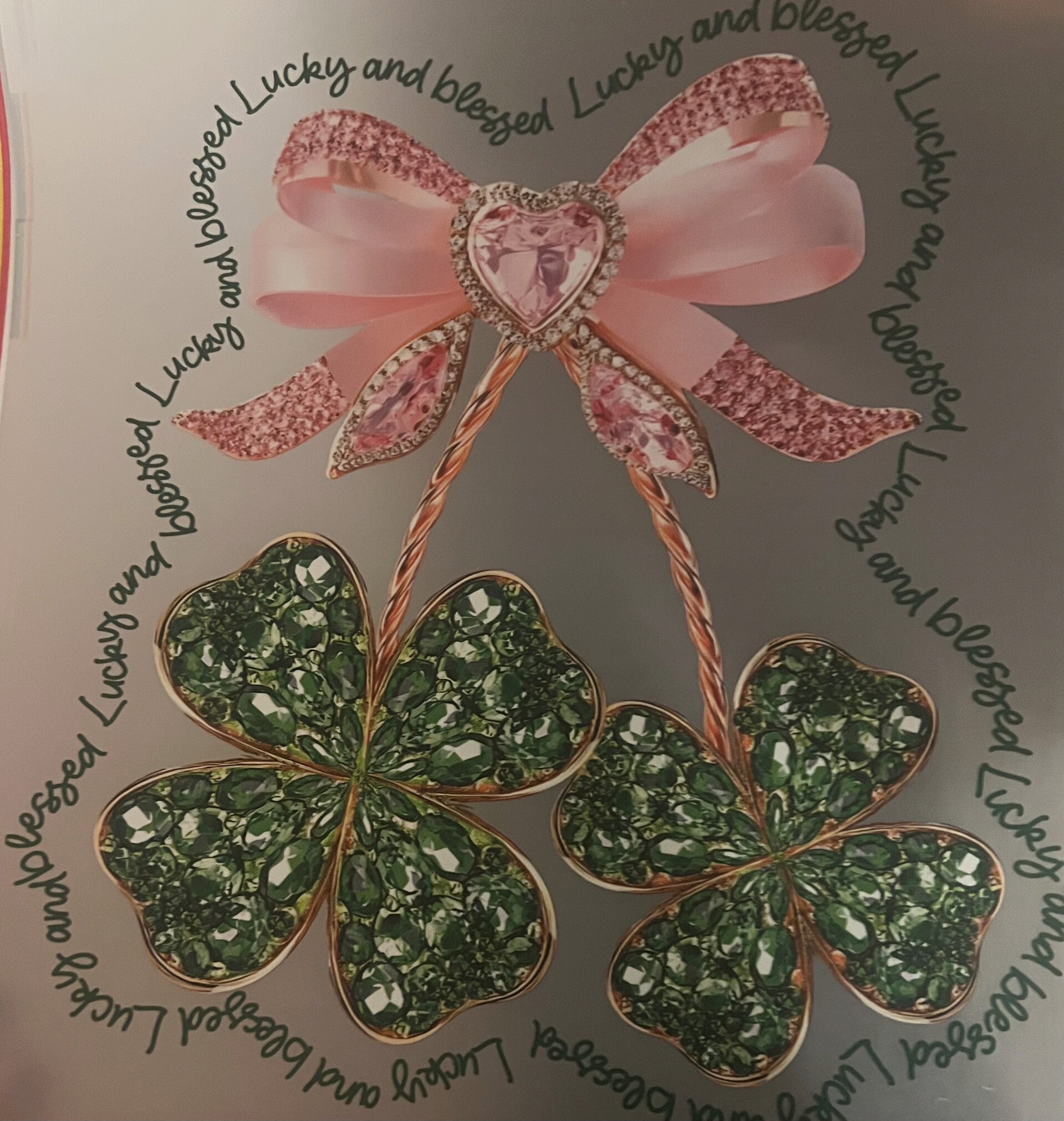 ST. PATRICK'S BOW W/ SHAMROCKS