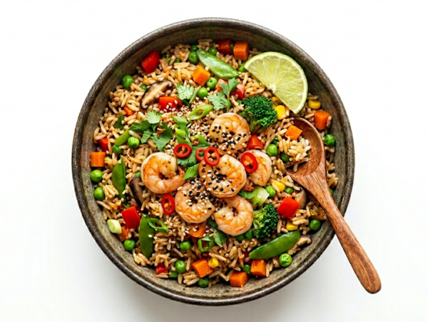 Riz Sauté Crevette Spicy 🦐🌶