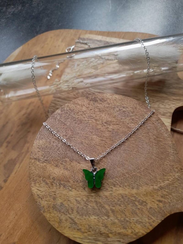 greeny butterfly ketting