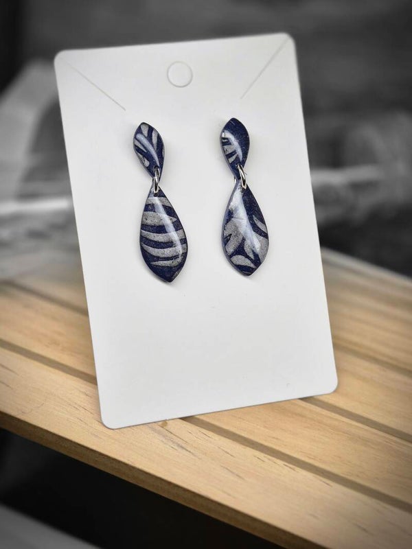 Blue/silver shine small