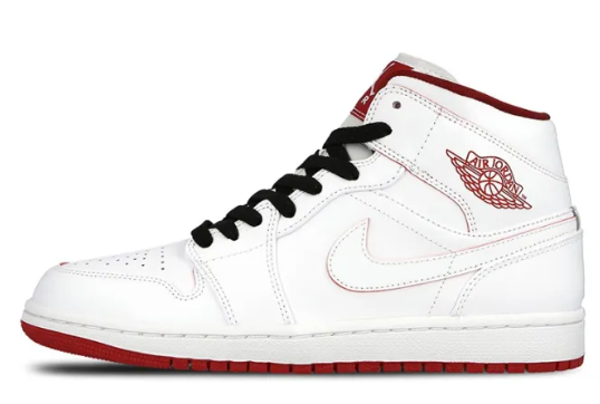 Jordan 1 Mid GS "White Gym Red"