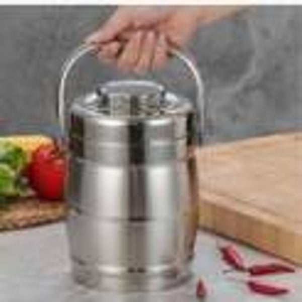 Insulate Lunch Box, Stainless Steel Multi-Layer Insulated Lunch Box, Moisture-Retaining Bucket, Handle Design, Leak-Proof. And Stackable, Keeps Food Warm for Several Hours, Round And Easy-To-Clean Structure Stainless Steel Insulated Food Container ×