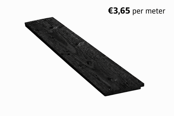 Douglas Zweeds Rabat Zwart Gedompeld 11/22 x 195 mm