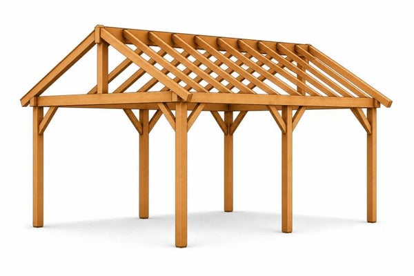 Douglas Overkapping Zadeldak Houtpakket 3,5x5m