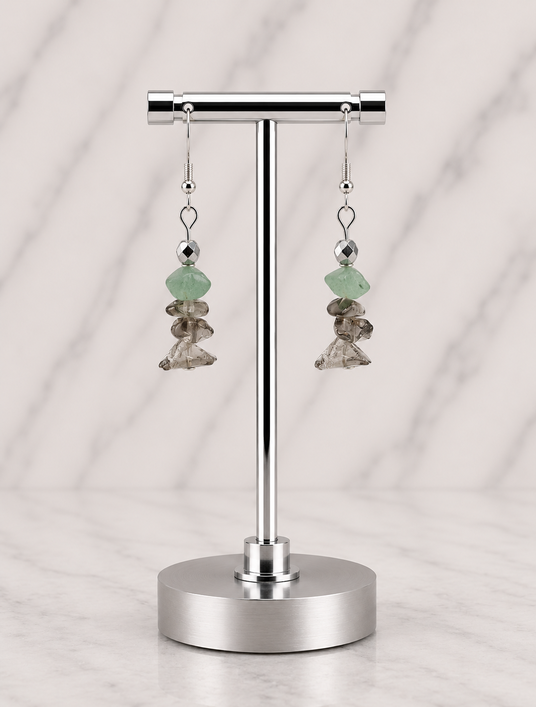 Evergreen Smoke Winter Drop Earrings