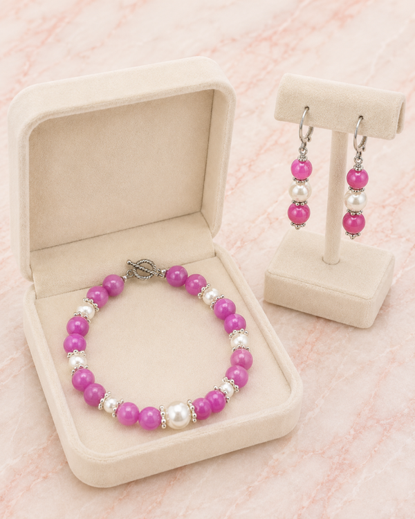 Berry Glow Statement Set