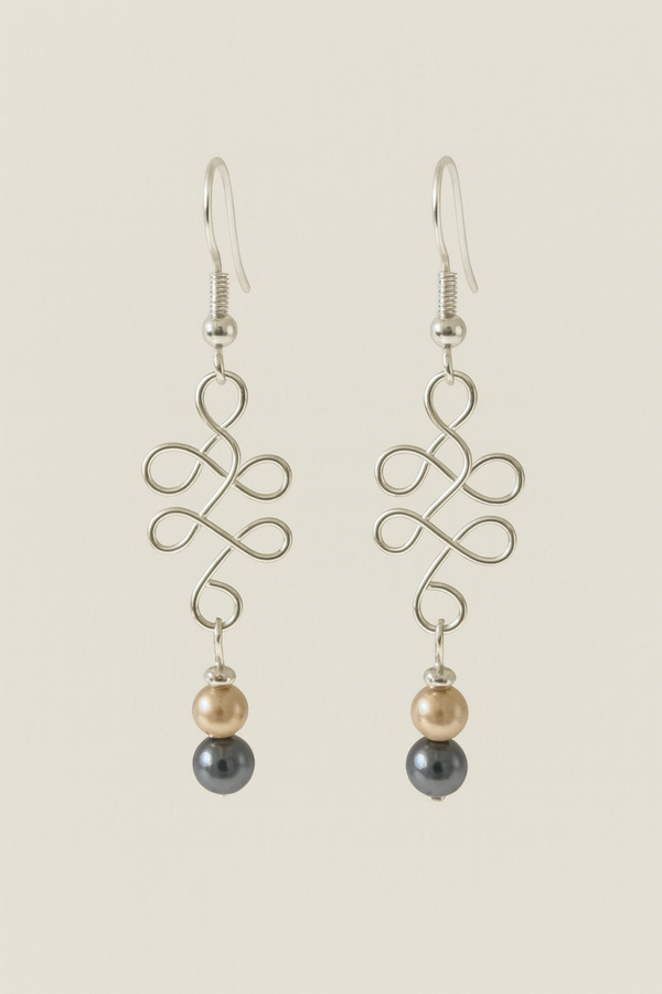 Silver Twilight Loop Earrings