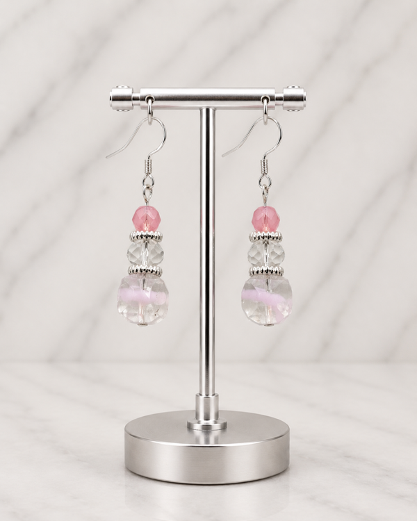 Blush Whisper Drop Earrings