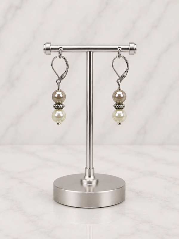 Classic Ivory Pearl Spacer Drops