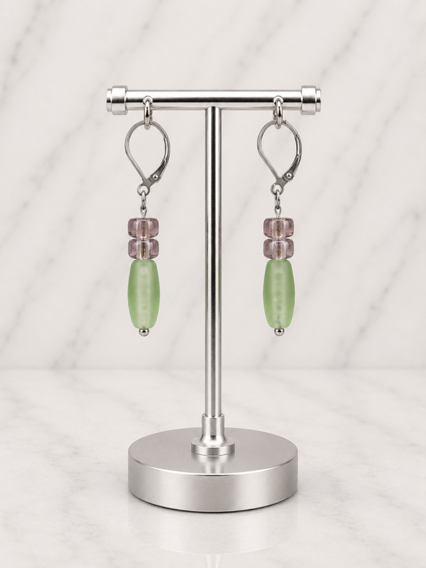 Spring Meadow Elongated Drop Earrings