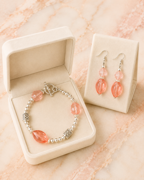 Coral Swirl Set