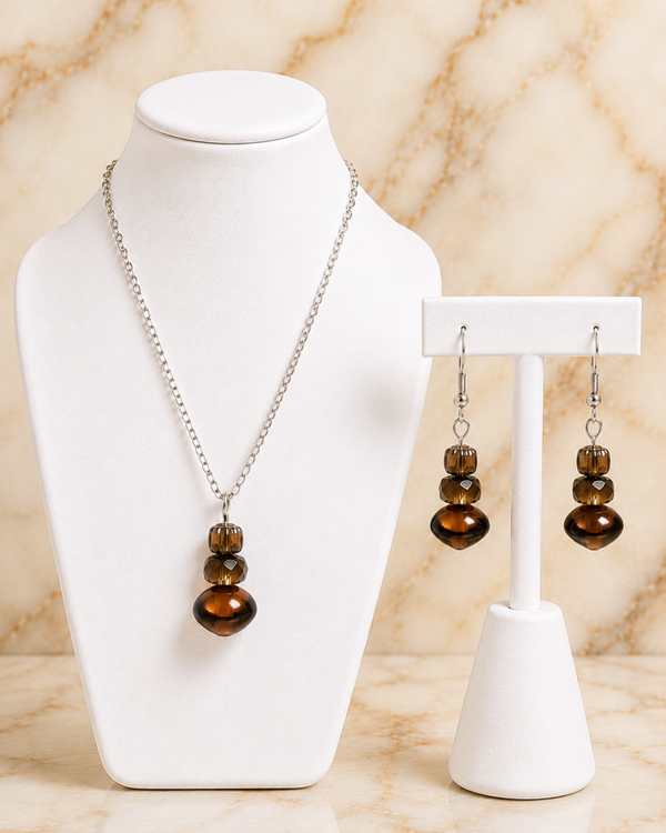 Smoky Brown Crystal Set