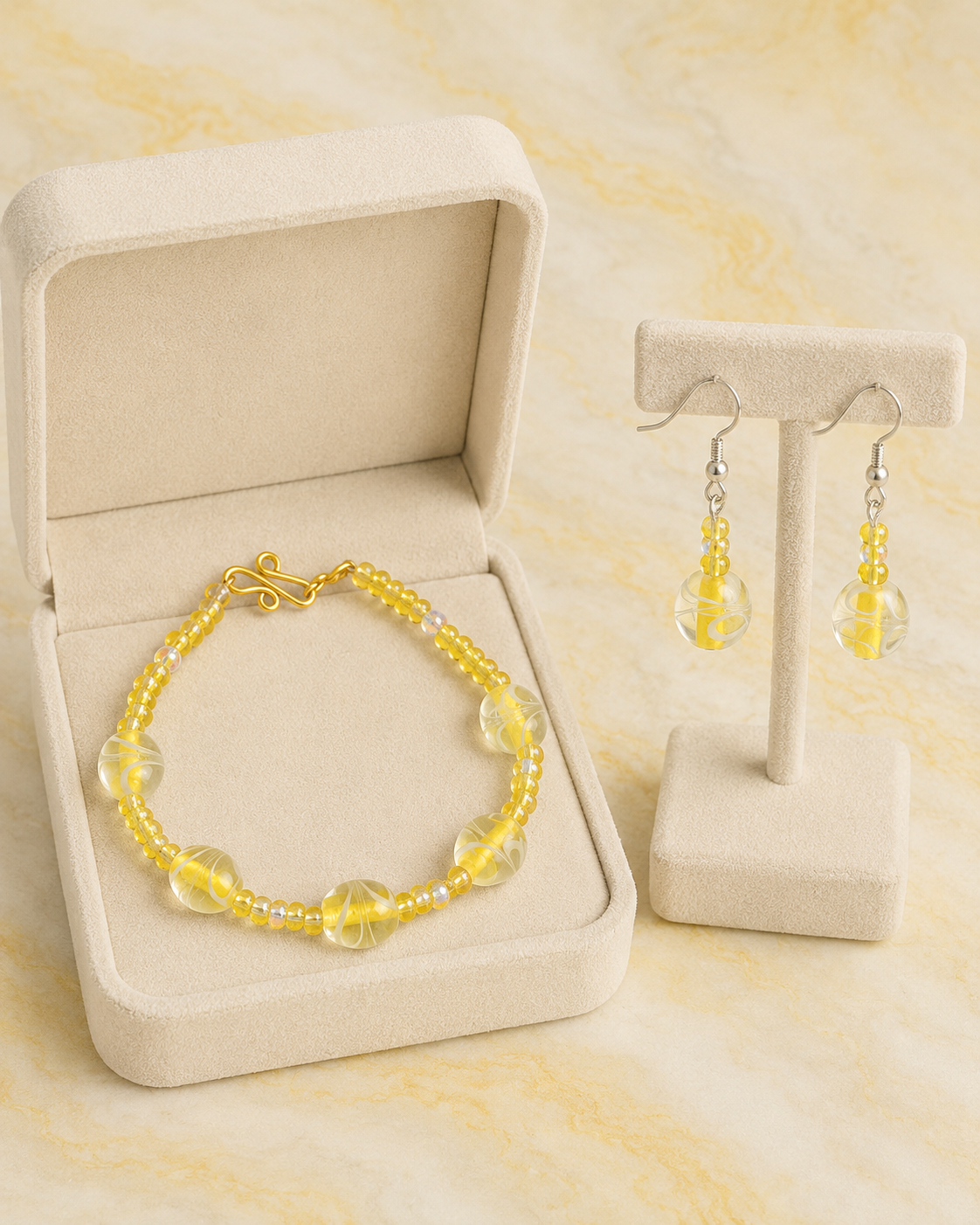 Yellow Orb Swirl Set