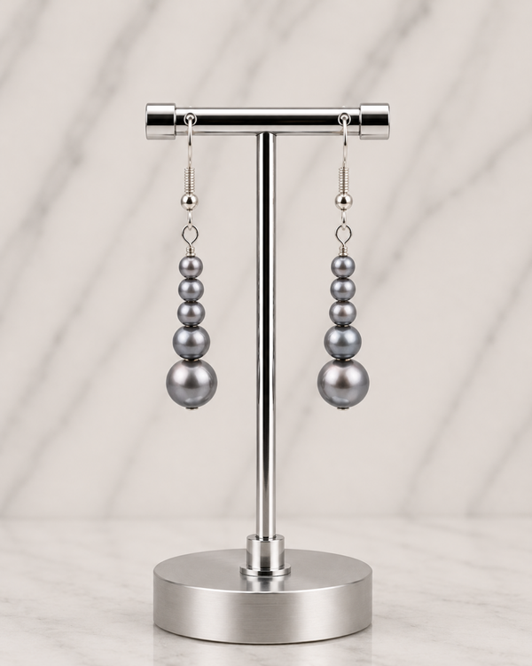Storm Pearl Cascade Earrings