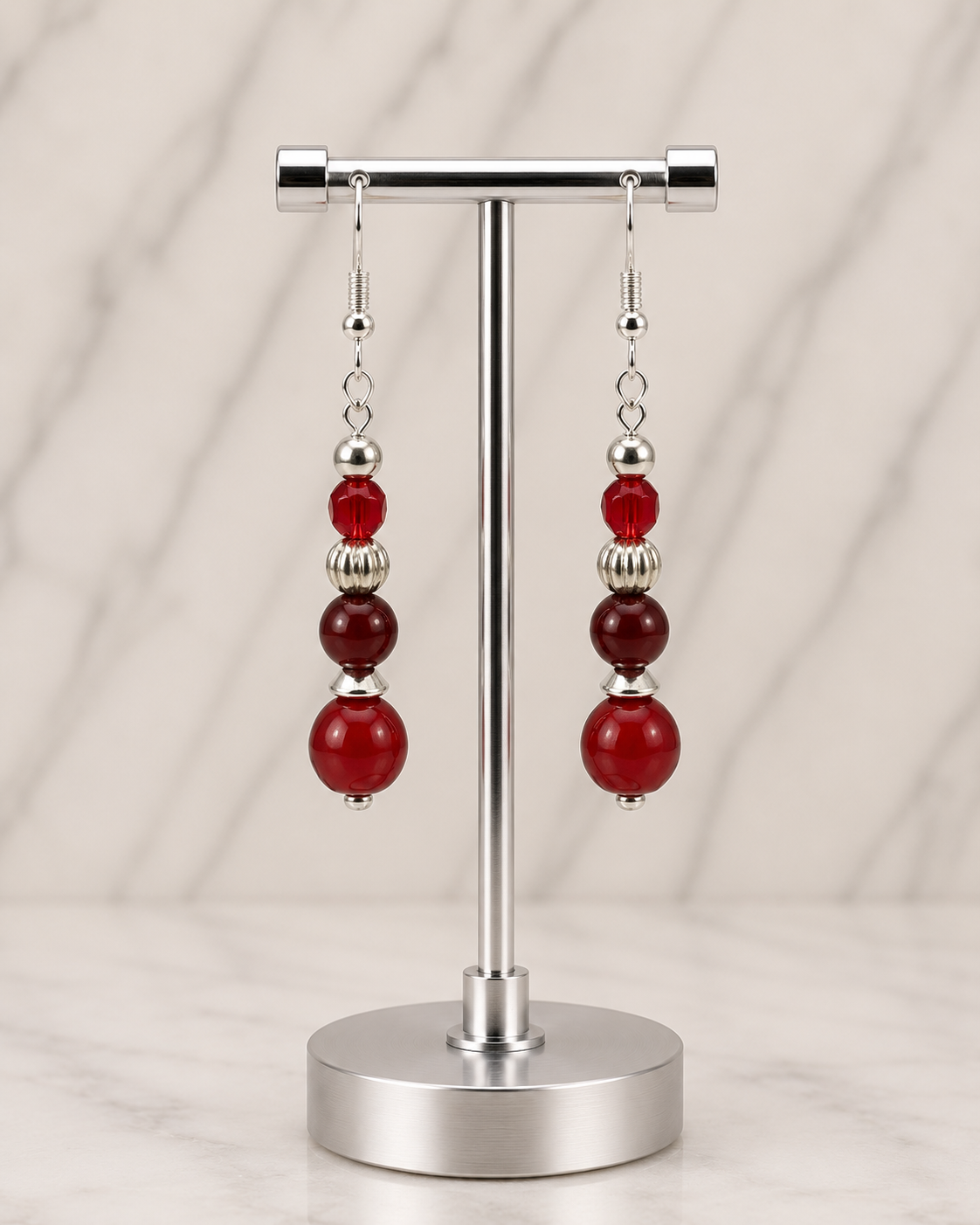 Cherry Drop Elegance Earrings