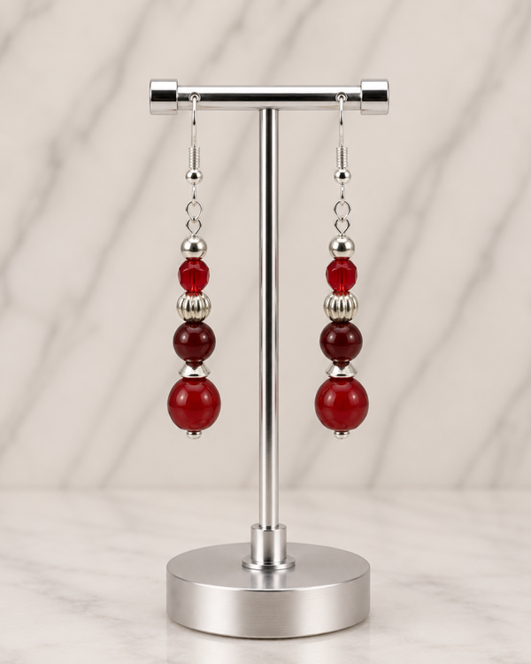 Cherry Drop Elegance Earrings