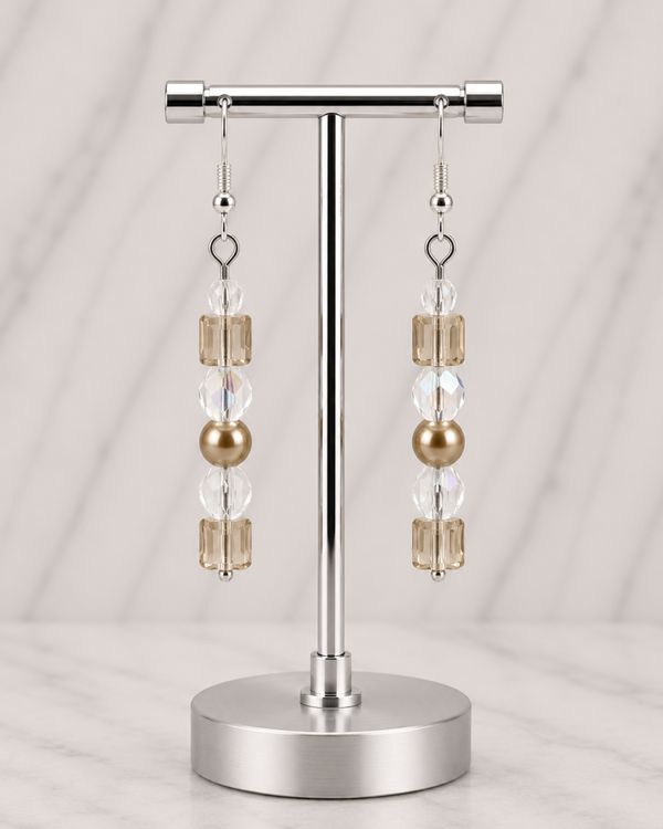 Golden Glow Drop Earrings