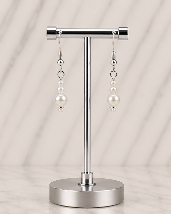 Petite Classic Pearl Bead Earrings