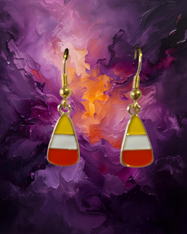 Candy Corn Earrings 🍬