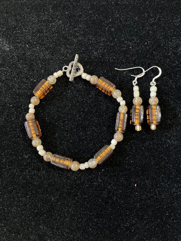 Golden Delight Bracelet & Earring Set