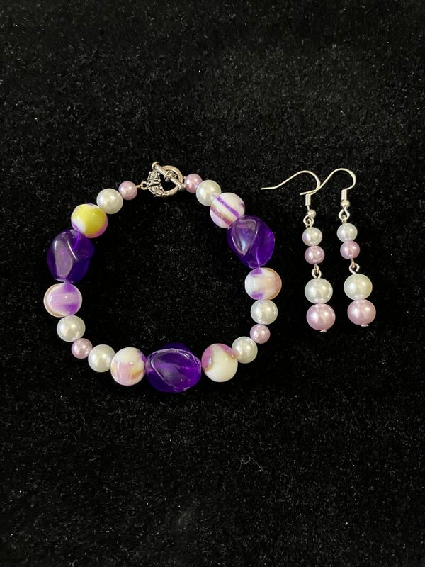 Violet Dream Bracelet & Earring Set