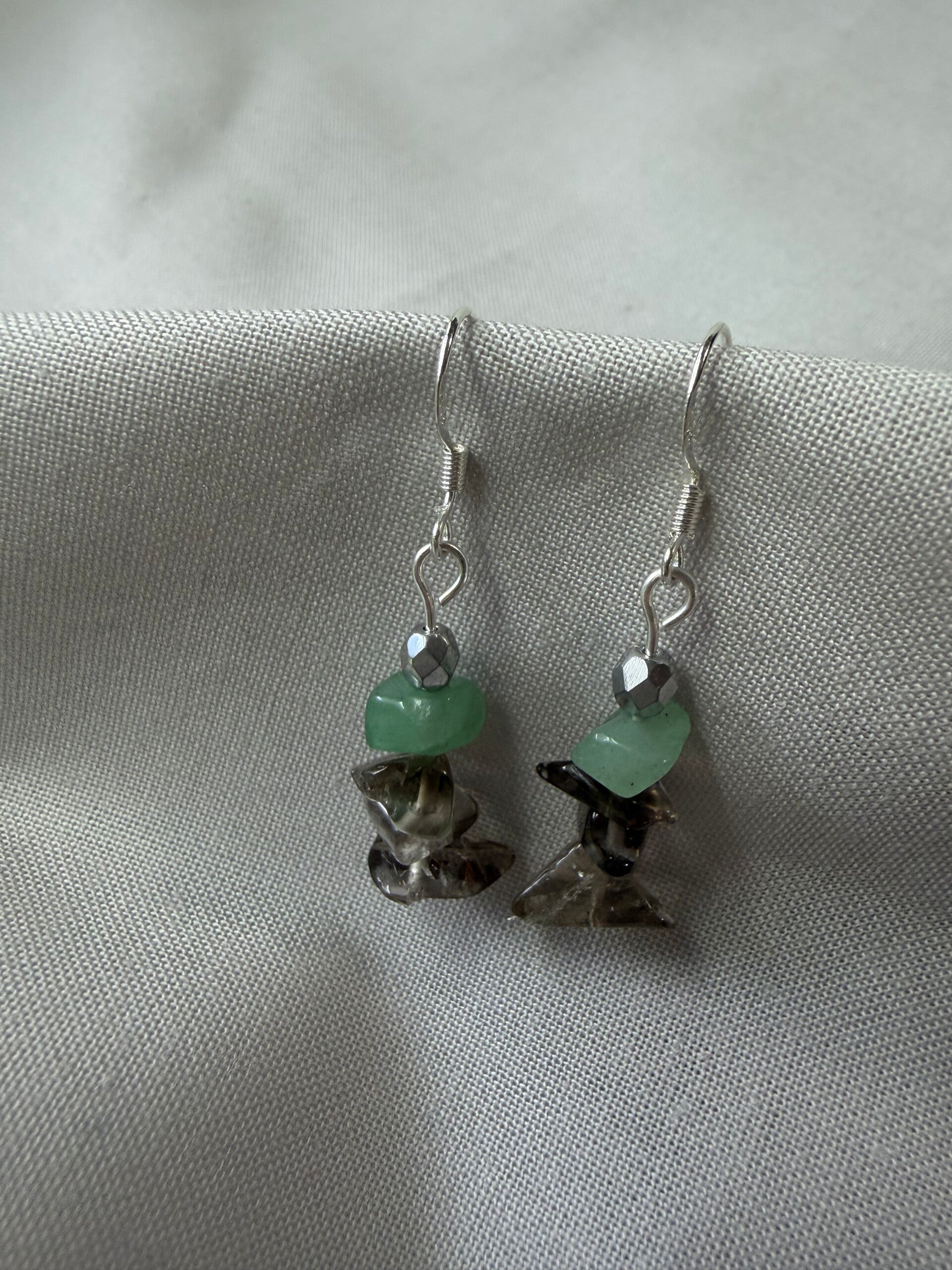 Evergreen Smoke Winter Drop Earrings
