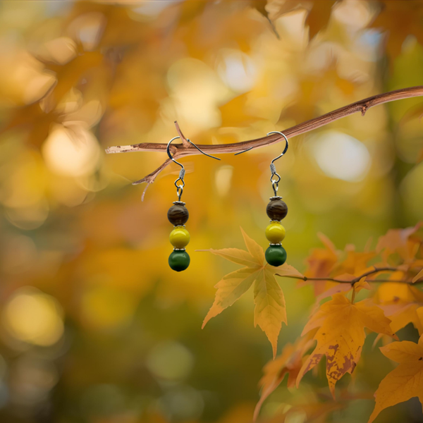 Autumn Glow Glass Bead