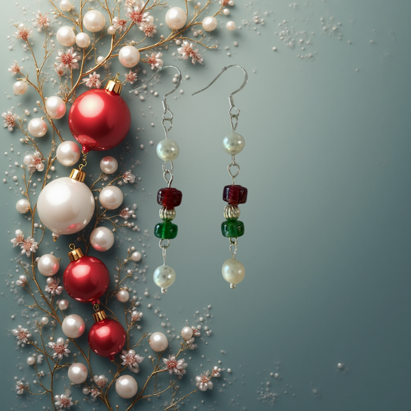 Red & Green Christmas Delight Earrings