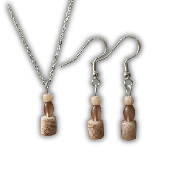 Cream & Brown Earth-Tone Set
