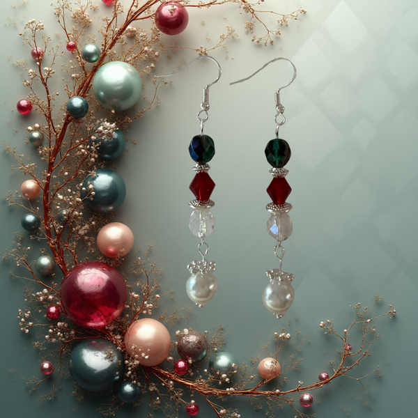 Elegant Holiday Sparkle Earrings