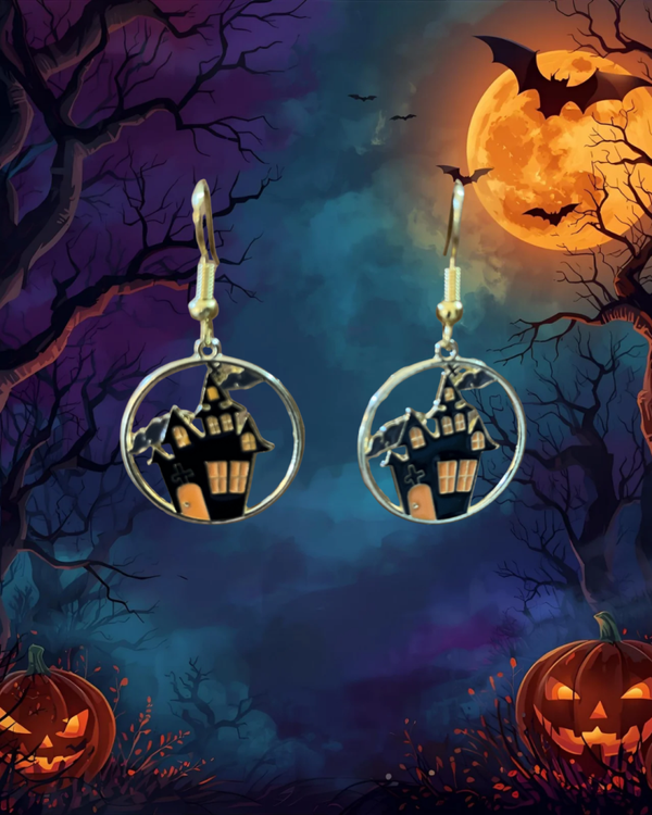 Haunted House Earrings