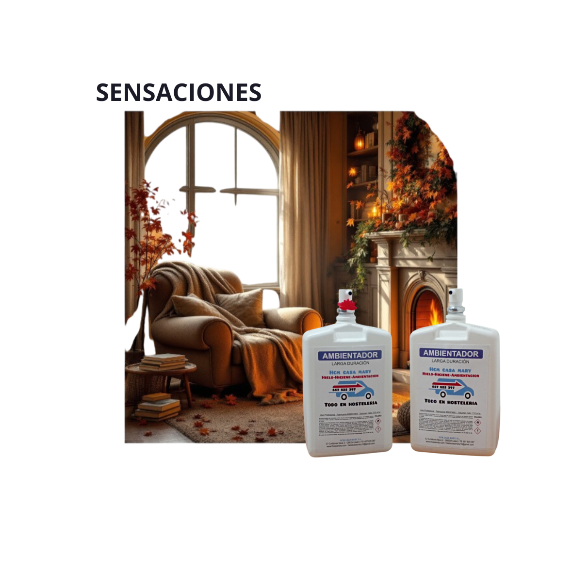 AMBIENTADOR HIDROALCHOL 710ML. AD-A313 SENSACIONES