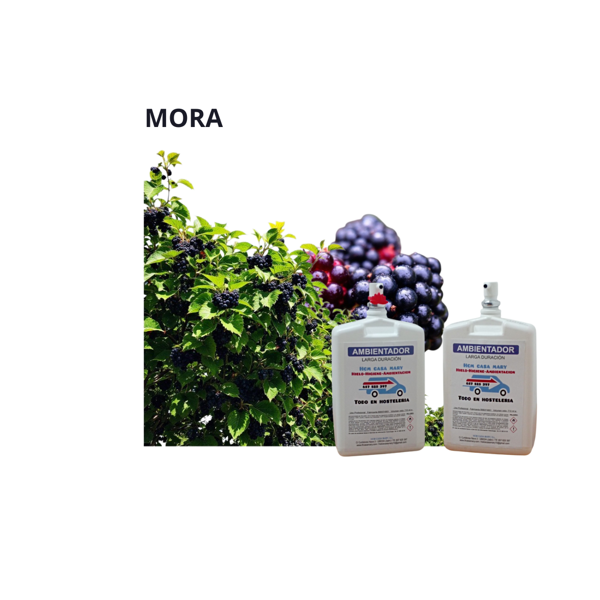 AMBIENTADOR HIDROALCHOL 710ML. A013 MORA