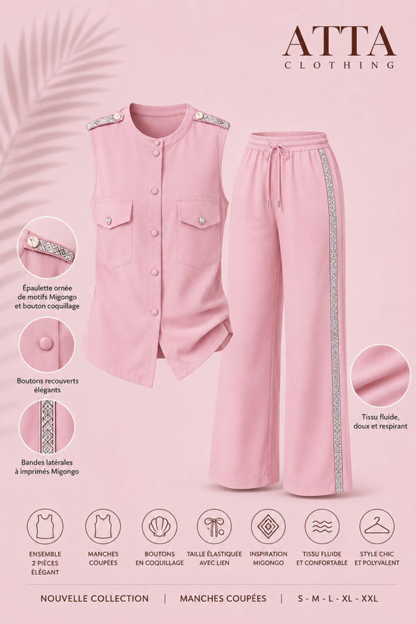Ensemble Rose Poudré – Nouvelle Collection
