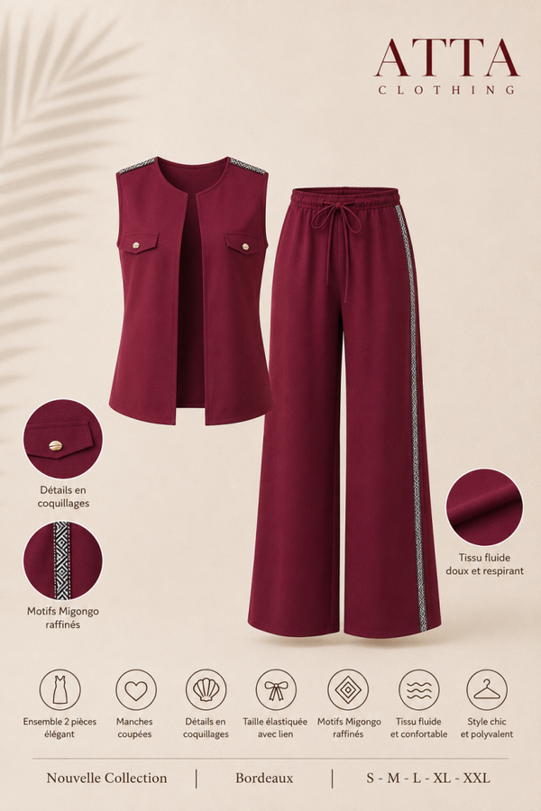 Ensemble Prestige Bordeaux – Détails Coquillage