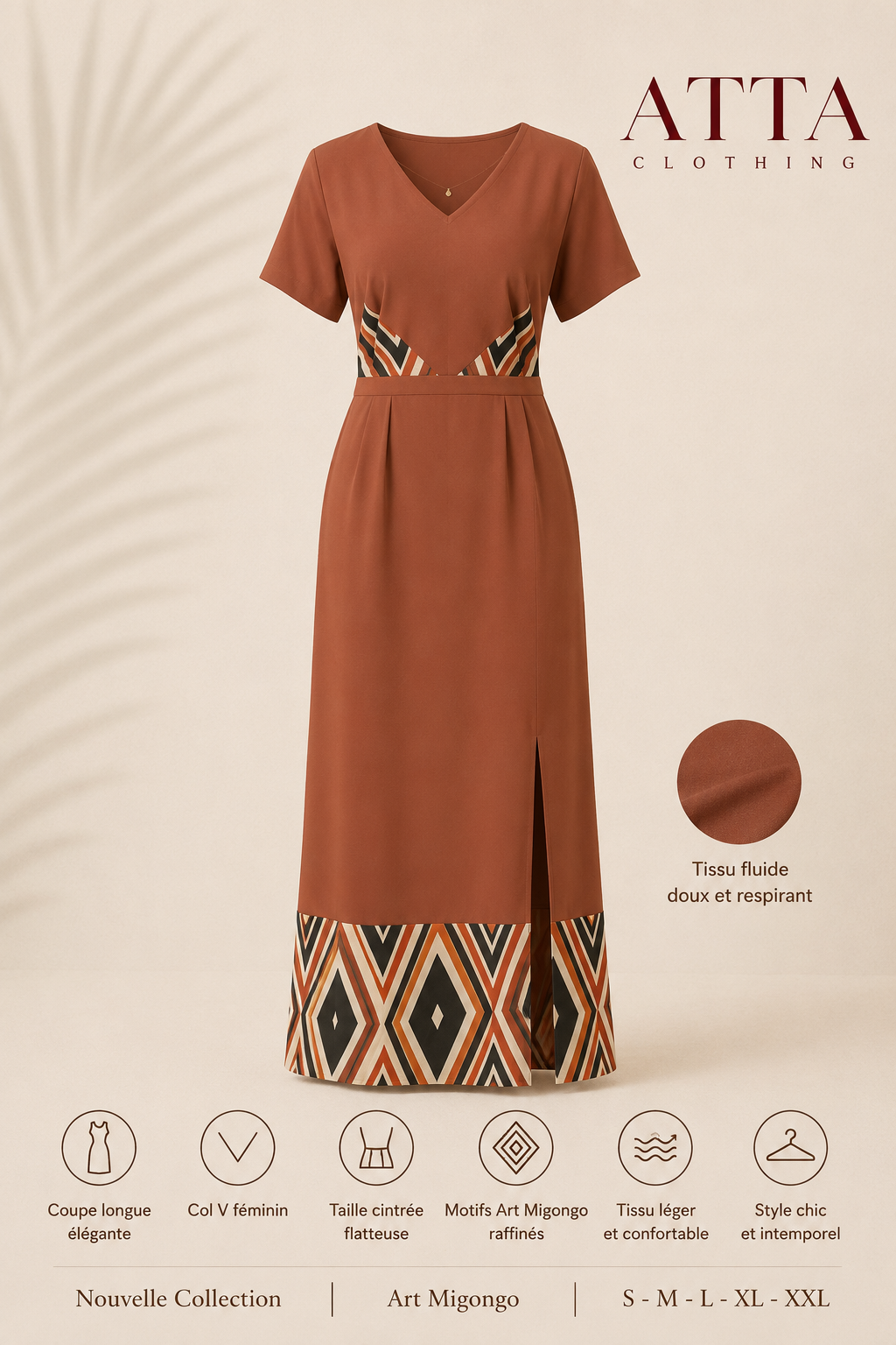 Robe Longue Héritage Migongo – Nouvelle Collection