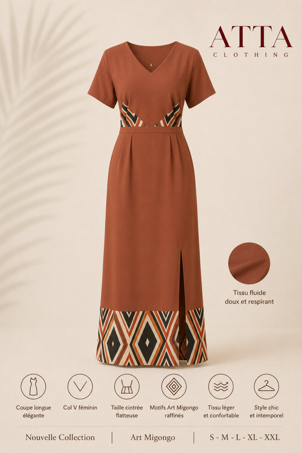 Robe Longue Héritage Migongo – Nouvelle Collection