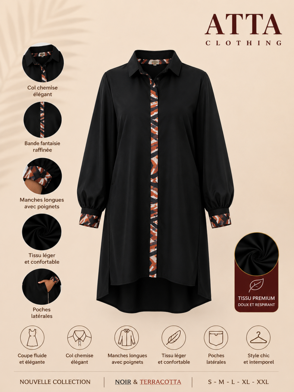 Robe Chemise Élégance – Nouvelle Collection