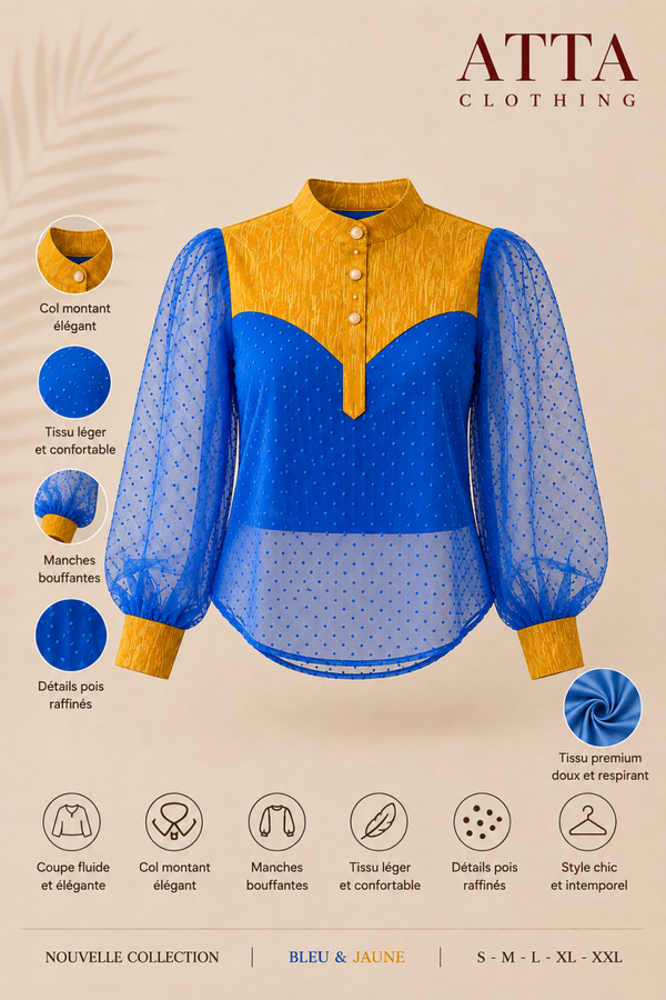 Blouse Élégance Migongo – Nouvelle Collection