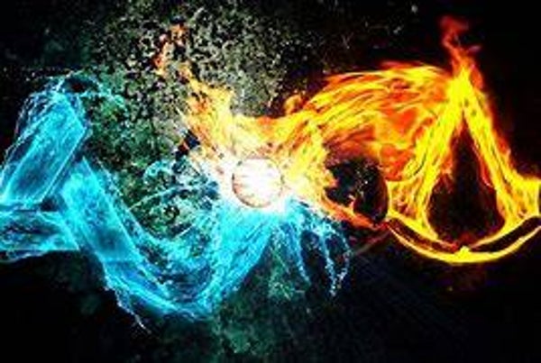 fond d'ecrant FEU - EAU de glace 09677