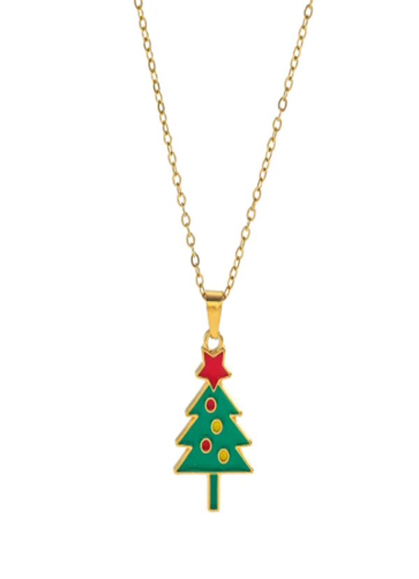 # 2 Kerstboom Ster Ketting