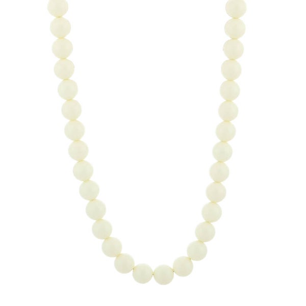 # 59 Kralen ketting geel/wit