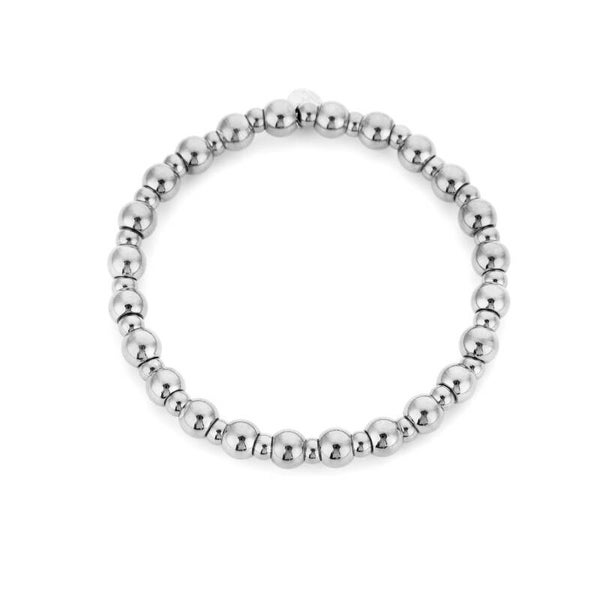 # 73 zilveren bolletjes armband