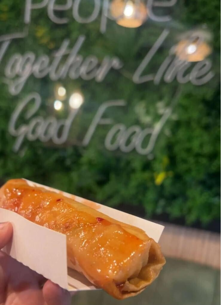 Loempia van de zaterdag markt