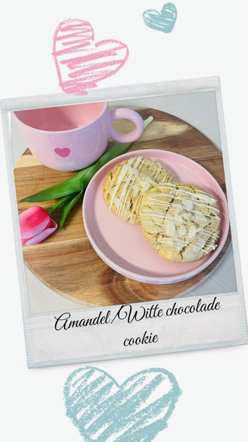 Cookie amandelen/witte chcoclade