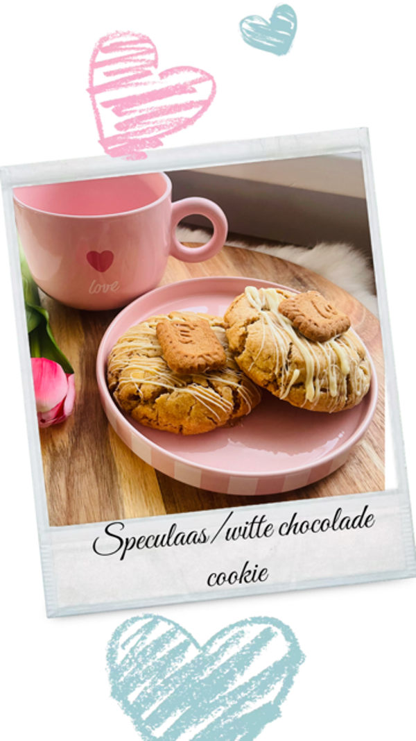 Cookie speculaas/witte chocolade