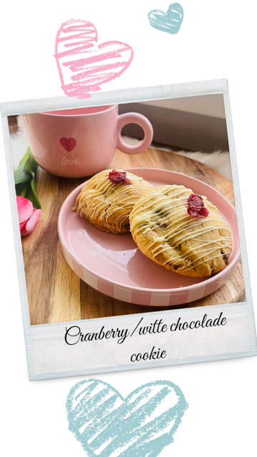 Cookie Cranberry/witte chocolade