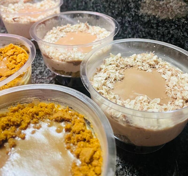 6 potjes kinderchocolade cheesecake