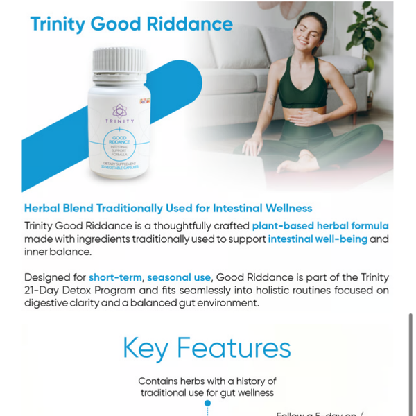 Formule de soutien intestinal Good Riddance