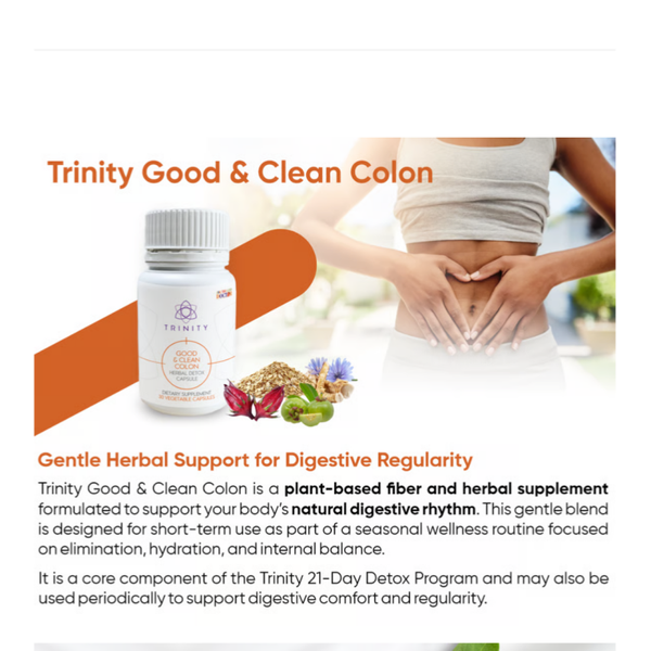 Capsule détoxifiante à base de plantes Good & Clean Colon